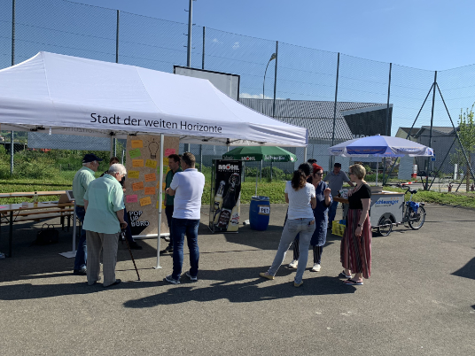 Einblick Mitwirkung Sportpatz Stachen